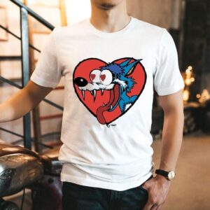 Wolf Heart Design Inspired By The Jesus Lizard Tshirt