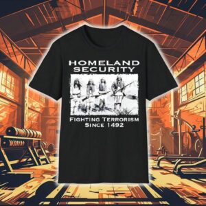 1492 Vintage Homeland Security Anti Terror T-shirt