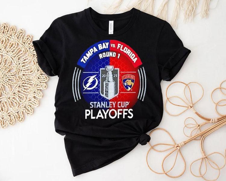 2025 Stanley Cup showdown between Lightning and Panthers t-shirt 2025 Stanley Cup showdown between Lightning and Panthers t-shirt