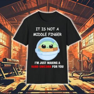 Baby Yoda creating a magical hand unicorn just for you t-shirt