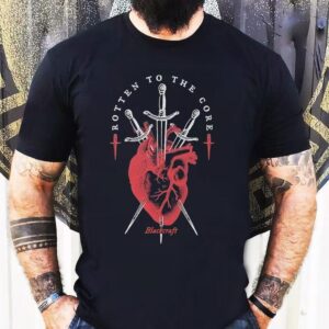 Blackcrafts dark heart dagger design t-shirt
