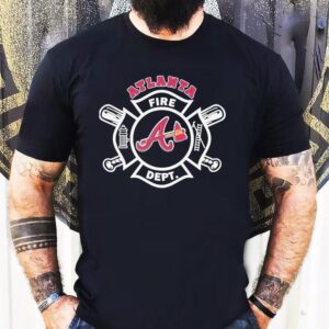 Braves themed firefighter crew t-shirt