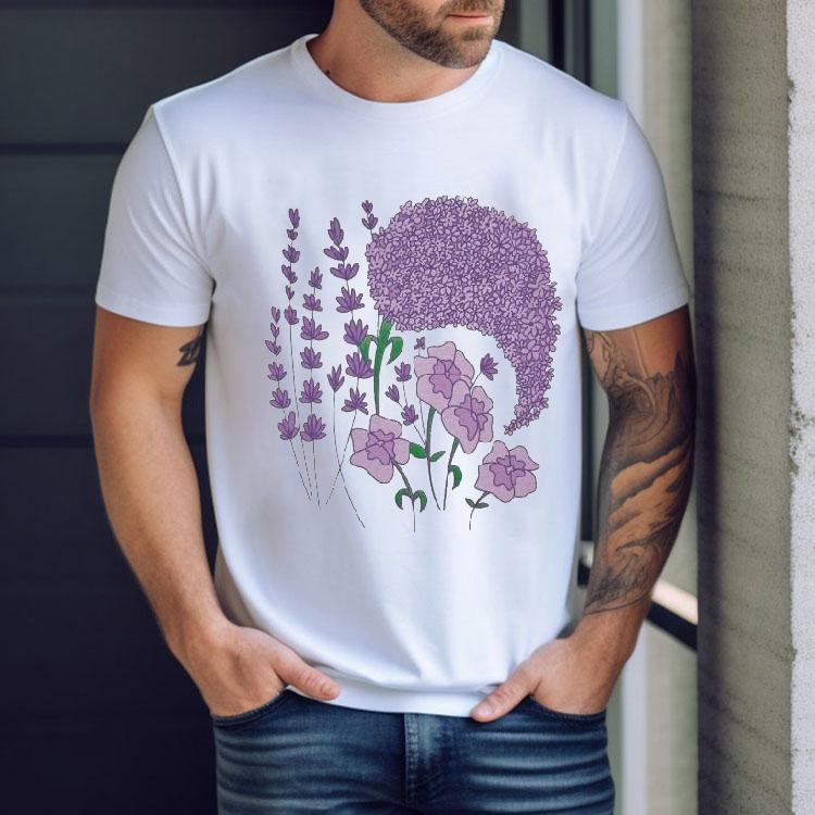 Celebrate with Big Bud Press in soft lilac tshirt Celebrate with Big Bud Press in soft lilac tshirt