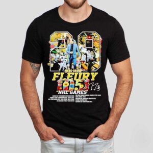 Celebrating Marc Andre Fleurys 1151 NHL game milestones with this stylish tshirt