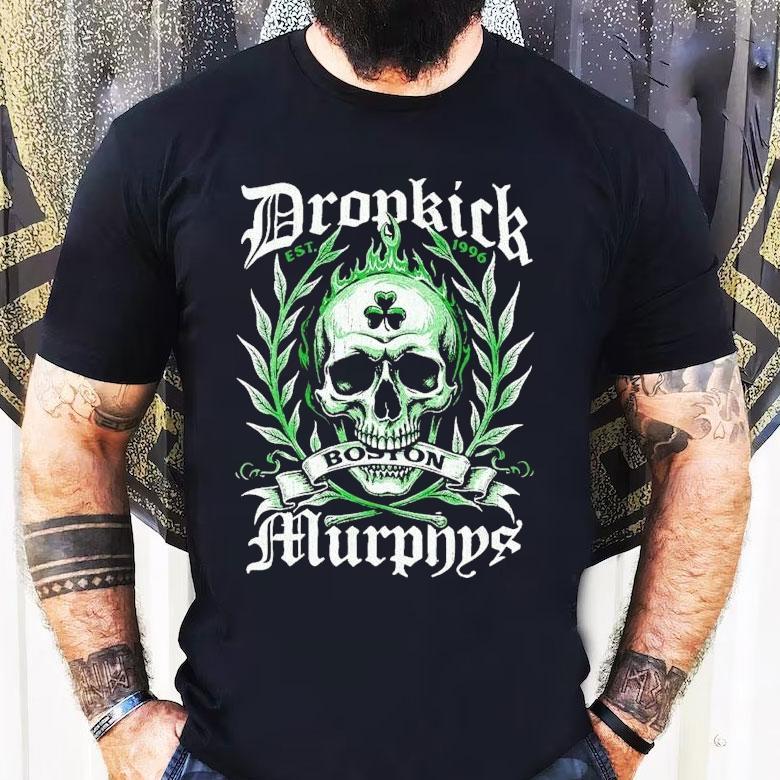 Dropkick Murphys announce 2025 tour with vintage Boston skull design t-shirt Dropkick Murphys announce 2025 tour with vintage Boston skull design t-shirt