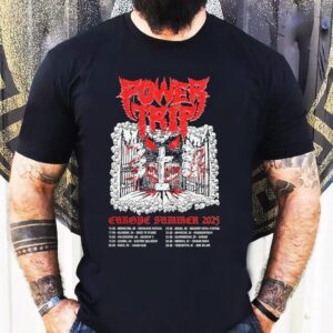 Euro summer 2025 tour power trip dates tshirt
