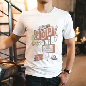 Exploring the vibrant parks room event in a stylish t-shirt