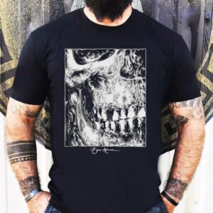 Fajar Allanda edgy skull design tshirt