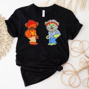 Funny Stoner Bear Design T-shirt