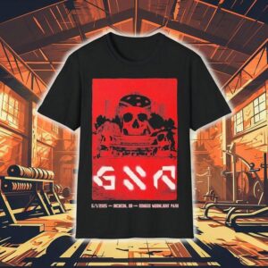 Guns N Roses 2025 Korea concert at Incheon Moonlight Park tshirt