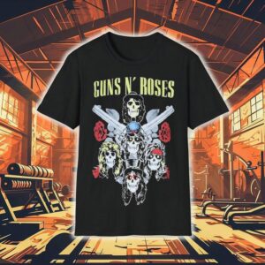 Guns N Roses Vintage Rock Band Tour Design T Tshirt
