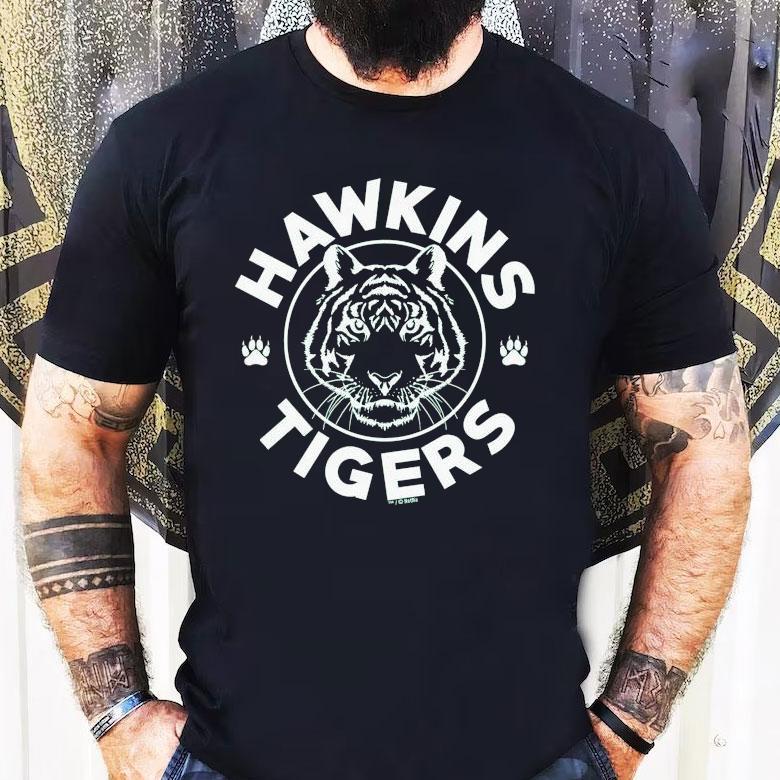 Hawkins High School Tigers Vintage T-shirt Hawkins High School Tigers Vintage T-shirt