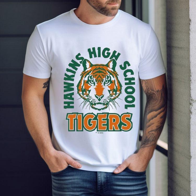 Hawkins Tigers vintage design from Stranger Things t-shirt Hawkins Tigers vintage design from Stranger Things t-shirt
