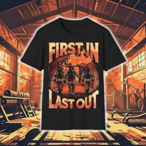 Heroic Firefighter First Responder T Tshirt