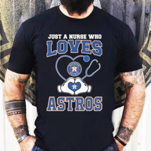 Houston Astros Fan Shows Team Spirit With Heart Hands Tshirt