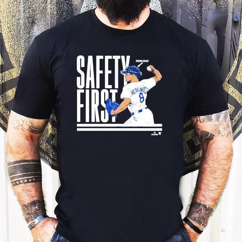 Kike Hernandez honors Dodgers with safety themed t-shirt Kike Hernandez honors Dodgers with safety themed t-shirt