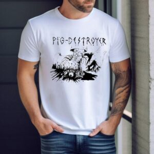 Pig Destroyer band demo artwork featured on limited edition t-shirt