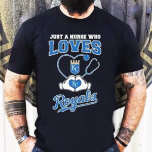 Royals fan nurse shows team spirit with heart hands t-shirt