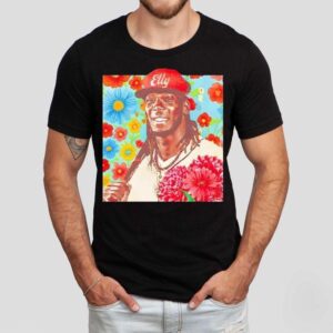 Stylish Elly De La Cruz Floral Pocket Design Tshirt