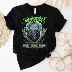 Suffocation kicks off their 2025 Europe journey in France this August t-shirt