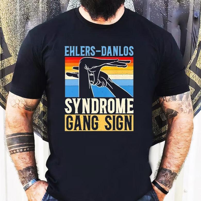 Unique hand gesture design for EDS awareness t-shirt Unique hand gesture design for EDS awareness t-shirt