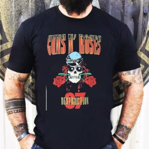 Vintage 1987 Guns N Roses concert tour t-shirt