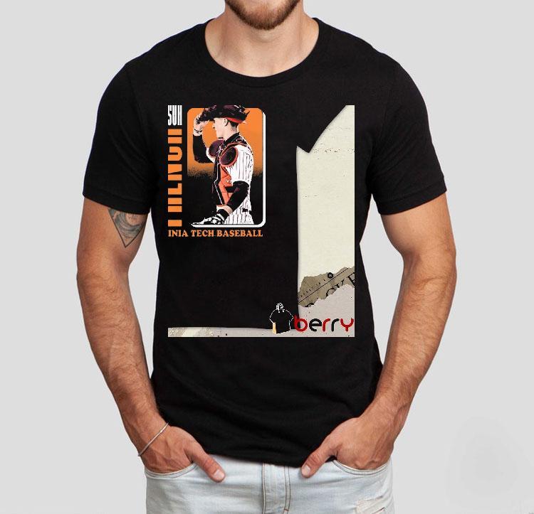 Virginia Tech Hokies baseball fan gear with Anderson French design t-shirt Virginia Tech Hokies baseball fan gear with Anderson French design t-shirt