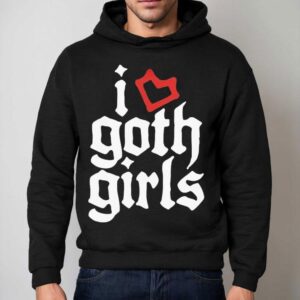 Cool Gothic Girl Design T Hoodie
