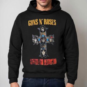 Guns N Roses Iconic Concert Look With This Vintage Tour T Hoodie
