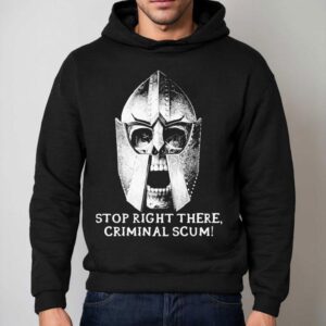 Halt Lawbreaker Llama Menace Design T Hoodie