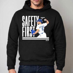 Kike Hernandez honors Dodgers with safety themed t-shirt 2 Kike Hernandez Honors Dodgers With Safety Themed Hoodie