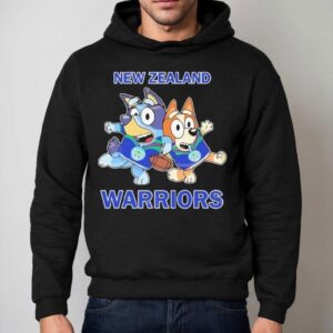 New Zealand Warriors Inspired Bluey Graphic Hoodie