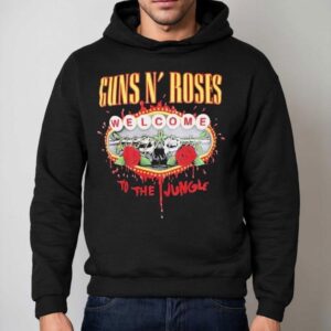 Rock Out In Style With This Classic Guns N Roses Jungle Themed Hoodie
