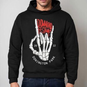 Skeleton hands design rocks Download Fest 2022 lineup tshirt 2 Skeleton Hands Design Rocks Download Fest Lineup T Hoodie