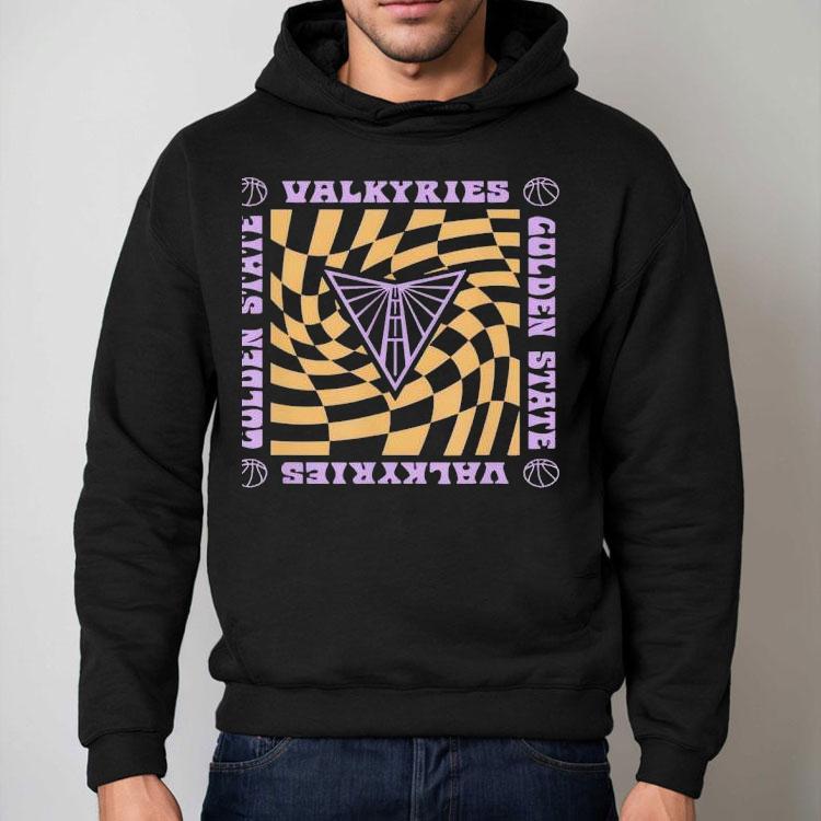 Vintage inspired wave pattern design for Golden State Valkyries t-shirt Vintage inspired wave pattern design for Golden State Valkyries t-shirt