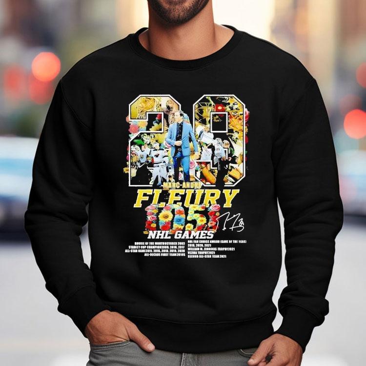 Celebrating Marc Andre Fleurys 1151 NHL game milestones with this stylish tshirt Celebrating Marc Andre Fleurys 1151 NHL game milestones with this stylish tshirt