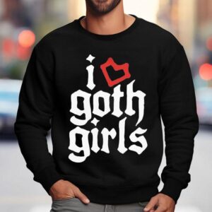 Cool Gothic Girl Design T Sweatshirt