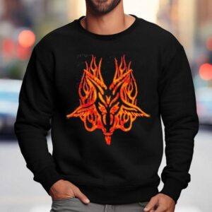 Edgy Baphomet Design On This Musthave T Sweatshirt