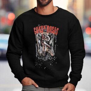 Guns N Roses Angel Sketch Design T Sweatshirt