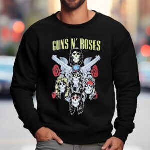 Guns N Roses Vintage Rock Band Tour Design T Sweatshirt