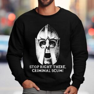 Halt Lawbreaker Llama Menace Design T Sweatshirt