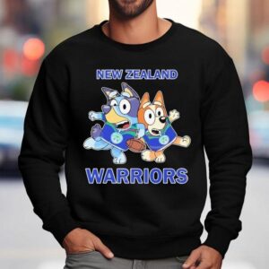 New Zealand Warriors Inspired Bluey Graphic Sweatshirt
