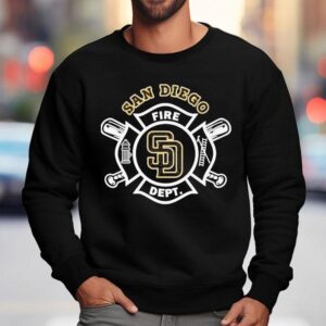 San Diego Firefighters Honor Padres With Special Mlb T Sweatshirt