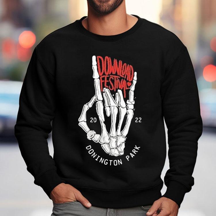 Skeleton hands design rocks Download Fest 2022 lineup tshirt Skeleton hands design rocks Download Fest 2022 lineup tshirt