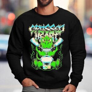 Small But Fierce Crossed Heart Design T Sweatshirt