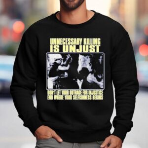 Stop The Violence Injustice Ends Where Compassion Begins Sweatshirt
