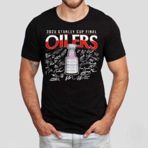 2025 Stanley Cup Final Edmonton Oilers Signatures Shirt 2025 Stanley Cup Final Edmonton Oilers Signatures Shirt