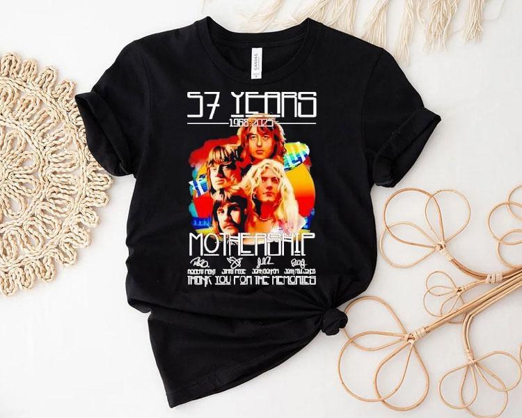 57 Years 1968 2025 Mothership Thank You For The Memories Shirt 57 Years 1968 2025 Mothership Thank You For The Memories Shirt
