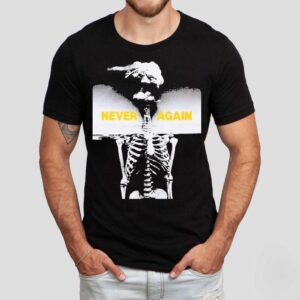 Anti Nuclear Movement House Nyc X Peter Kennard Never Again Skeleton Shirt