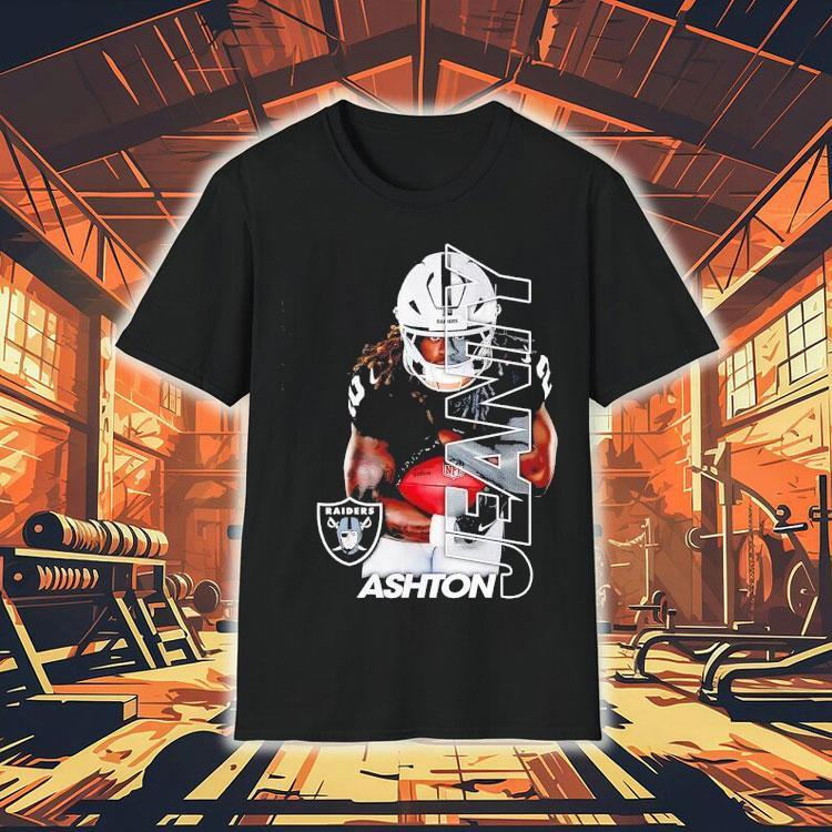 Ashton Jeanty Las Vegas Raiders Football Graphic Shirt Ashton Jeanty Las Vegas Raiders Football Graphic Shirt
